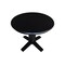 International Concepts 36 in. Solid Wood Round Top Pedestal Dining Table - 29.9 in. High, Black K46-36RT-23B - alternate 2